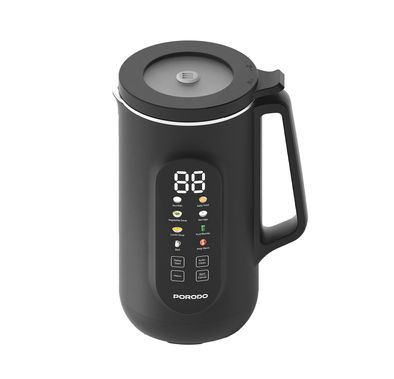 Porodo Lifestyle Nut Milk Maker with Advanced Thermal Jar, 1L Capacity, Multi-Angle Blades, 200W Blending Power, Dual-Mode Blending, Boiling Capability - Black