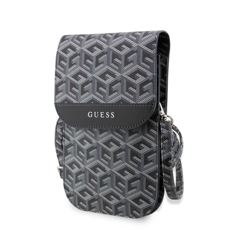 Guess Gcube Stripe Wallet Bag - Black