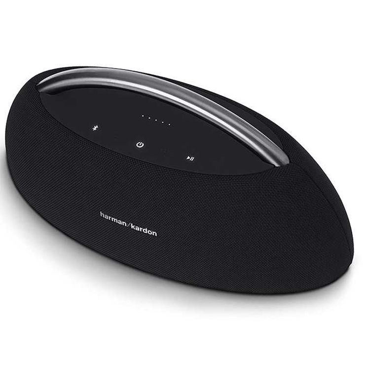 Harman Kardon GOPLAYMINI-BK Mini Portable Bluetooth Speaker | Wireless Bluetooth streaming | Dual Microphone Conferencing System - Black