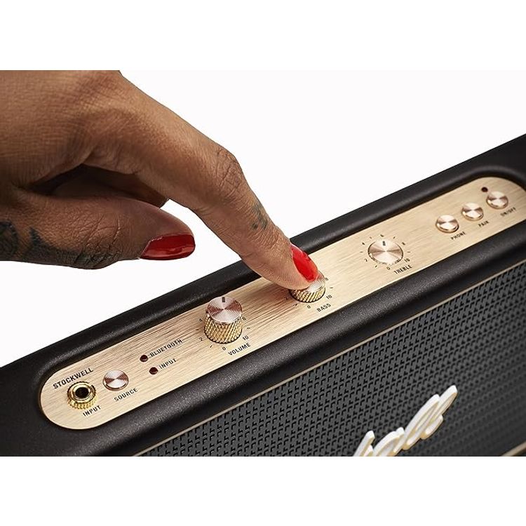 Marshall Stockwell Multifunctional Bluetooth Wireless Stereo Speaker  - Black