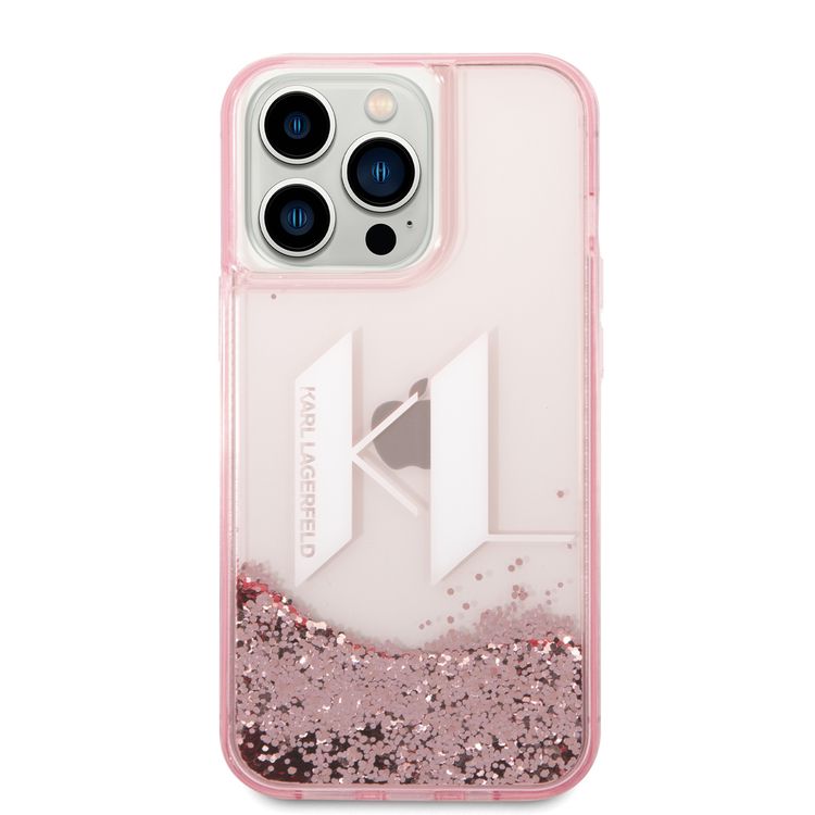 Karl Lagerfeld Liquid Glitter Case Big KL Logo