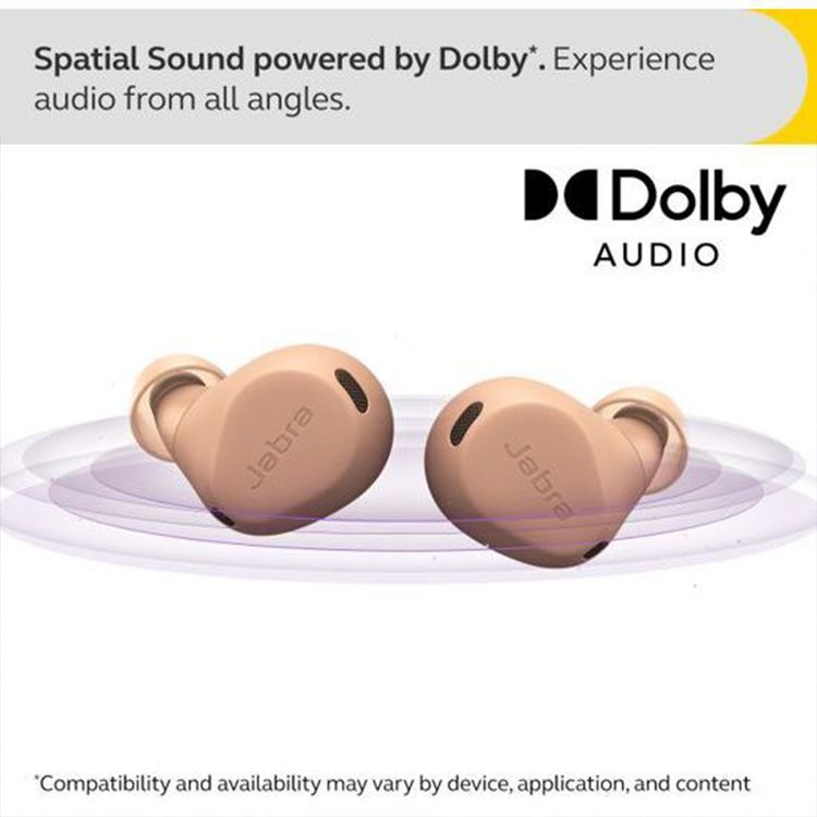 Jabra Elite 8 Active True Wireless Earbuds, Active Noise-Cancellation, Mono Mode, Up to 56 Hours Battery Life, Up to 10 m Operating Range, Up to 3 Hours Charging Time  - Caramel