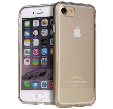 Viva Madrid AireFit Borde Back Case Compatible for iPhone 7 - Easy Access to All Ports - Drop Bumper Protection - Scratch Resistance - Shock Absorbent Back Cover - Gold