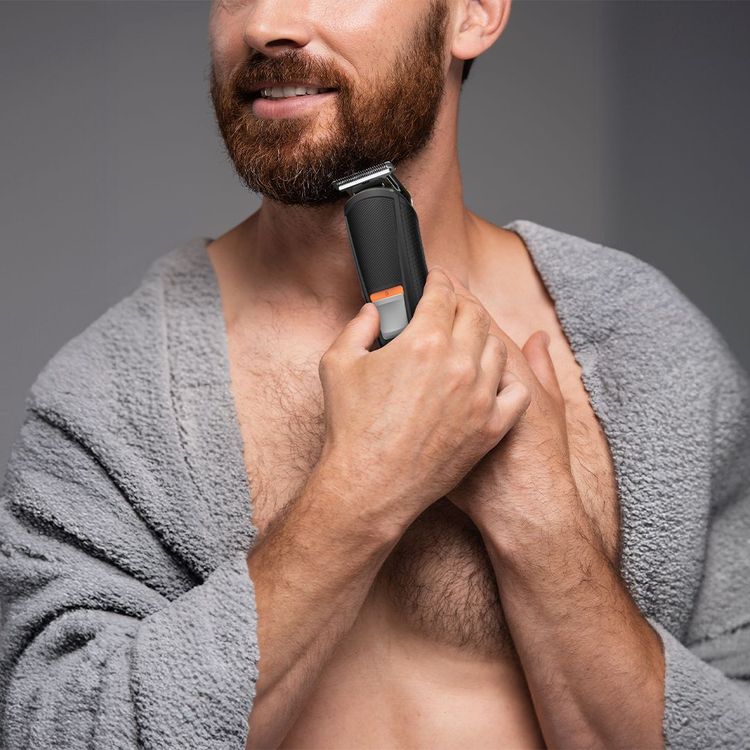 Green Lion Men's Grooming Set, On/Off Switch, LED Display, 90 Minutes Charging Time, 90 Minutes Working Time - Black