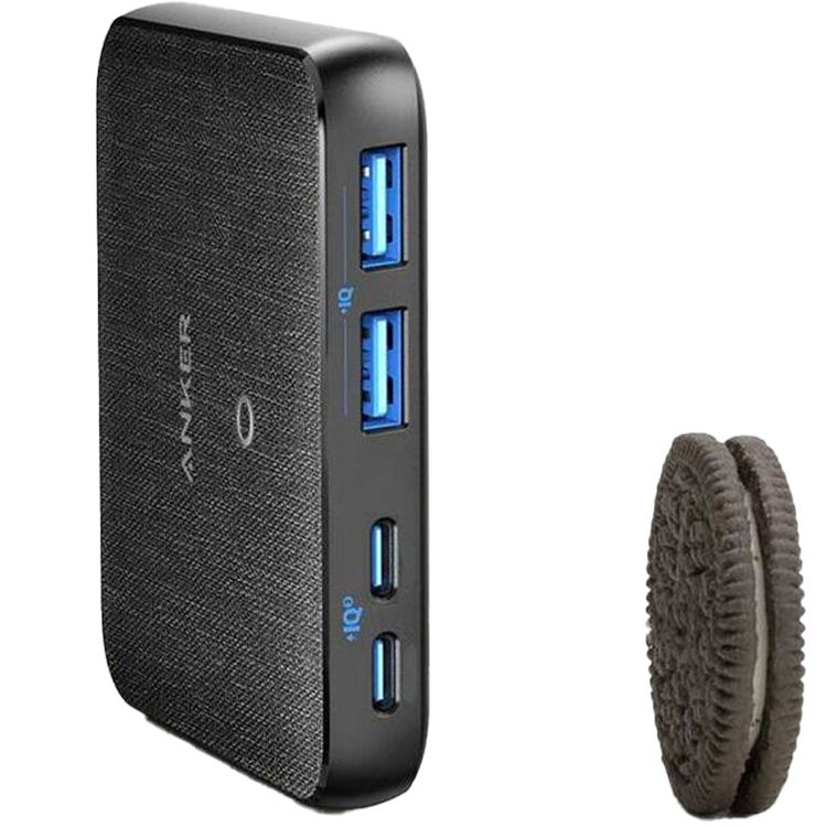 شاحن أنكر باور بورت أتوم III سليم 63 وات | قماش أسود