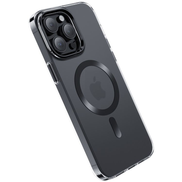 Green Lion Matte MagSafe (Metal Camera Ring and Metal Button) - Black - iPhone 15 Pro