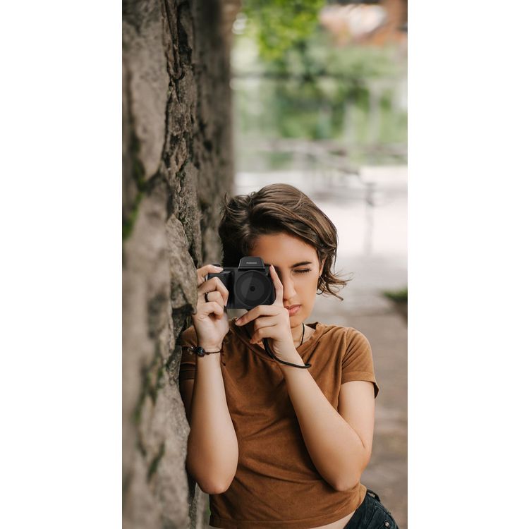 Porodo Lifestyle Mini Digital Camera with 64GB Memory Card, 650mAh Battery Capacity, 180° Flip Screen, 3 Hours Working Time, 2.2" Screen, 16× Zoom, 4K Video, 2.5 Hours Charging Time - Balck 