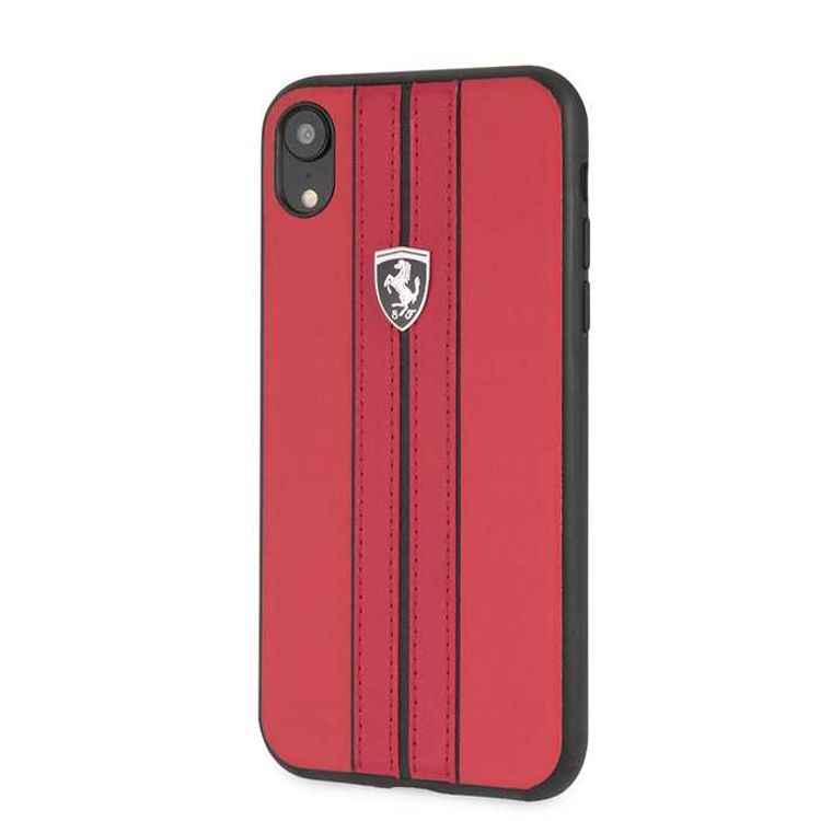 CG Mobile Ferrari Urban Off Track PU Leather Hard Case for iPhone Xr - Red