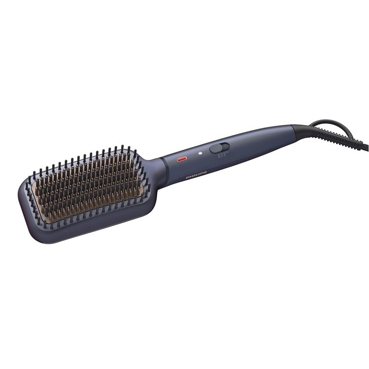 Philips Series 5000 Heated straightening brush-BHH885/03 - Dark Blue