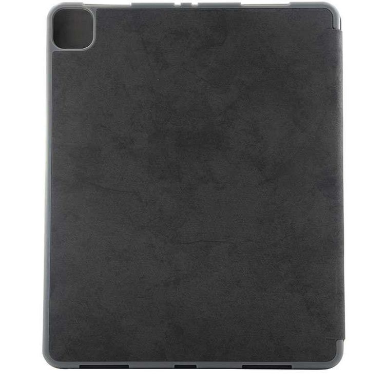Comma Leather Case with Pencil Slot for Apple iPad Pro 12.9" (2021), Shock & Scratch Resistant, Shock & Drop Protection, Camera Protection, Easy Access to All Ports - Black