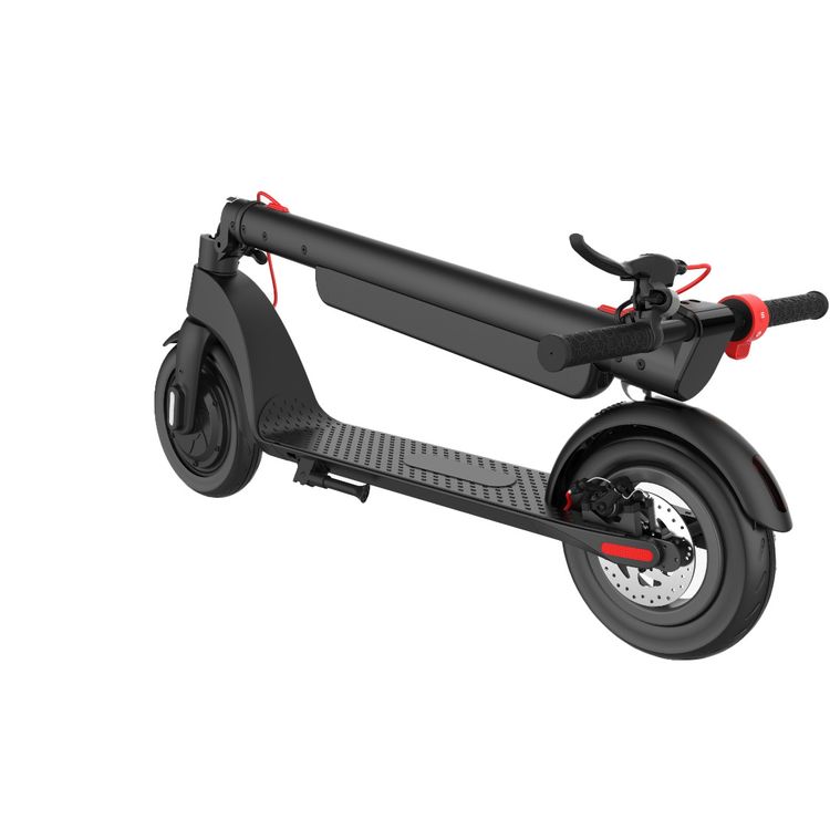 Porodo Lifestyle Urban Scooter Pro Electric Mobility، أقصى حمولة 100 كجم، أقصى سرعة 32 كم/ساعة، أقصى مسافة 35 كم، عجلات متينة 10 بوصة، سعة بطارية 10 أمبير - أسود