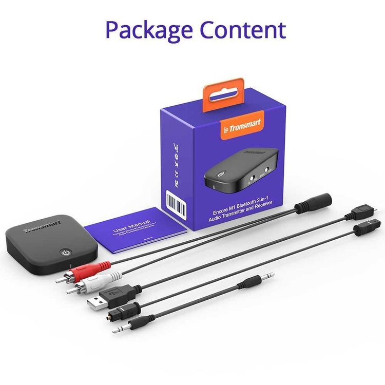Tronsmart Encore M1 2 in 1 Bluetooth Adapter - Black