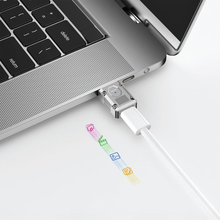  Green Lion USB-A to USB-C OTG Adapter with TPE + Zinc Alloy Material, Plug and Play, High-Speed Transmission - Silver 