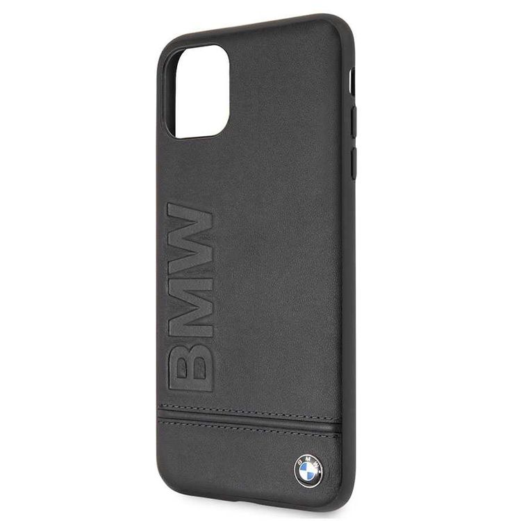 CG Mobile BMW Logo Imprint Hard Case Compatible For iPhone 11 Pro (5.8") , Shock Resistant, Scratches Resistant, Easy Access to All Ports, Suitable with Wireless Chargers - Black