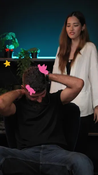 Powerology Fullbody Massage Gun with 5 Detachable Heads, 2000mAh Battery Capacity, 3.5 Hours Working Time, - Black