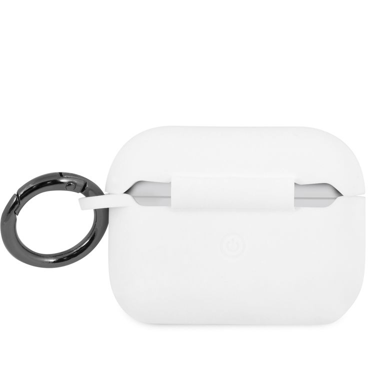 CG Mobile U.S.Polo Assn. Silicone Uspa Authentic Case Compatible for Airpods Pro, Scratch Resistant, Shock Absorption & Drop Protection Cover Officially Licensed,  White