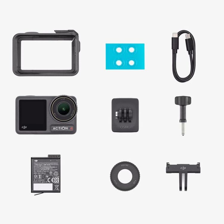 Osmo Action 4 Action Camera - Standard Combo | DJI | - Black