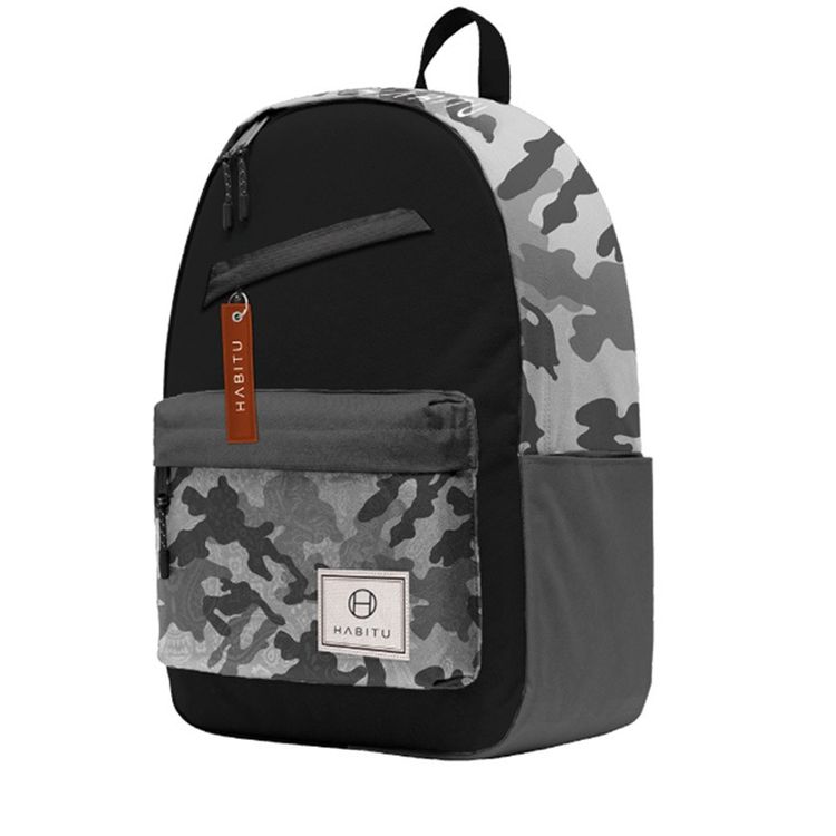 Habitu Polyester Backpack - Gray