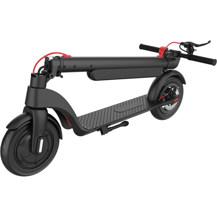 Porodo Lifestyle Urban Scooter Pro Electric Mobility، أقصى حمولة 100 كجم، أقصى سرعة 32 كم/ساعة، أقصى مسافة 35 كم، عجلات متينة 10 بوصة، سعة بطارية 10 أمبير - أسود