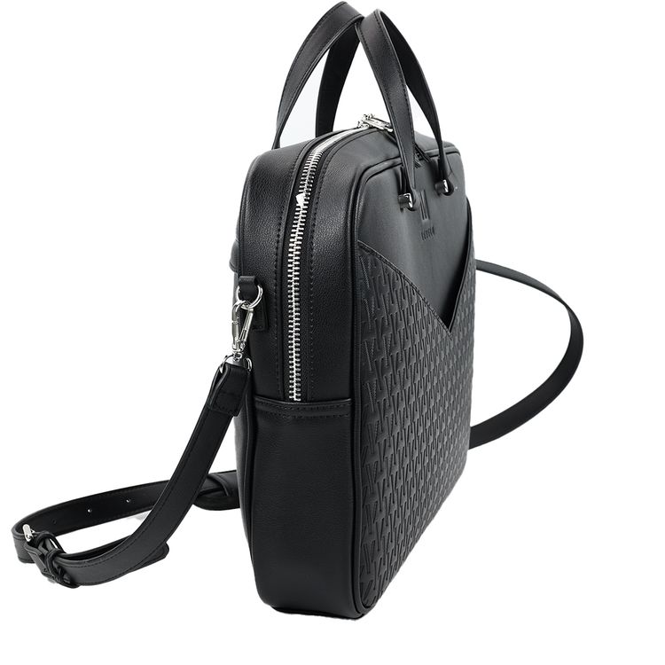 Levelo Luxe 16" Laptop Sleeve, Secure Closure, Padded Design, Ample Space - Black