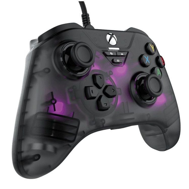 Snakebyte Xbox Series X Game Pad Wired Controller RGB X  - Smoke Gray
