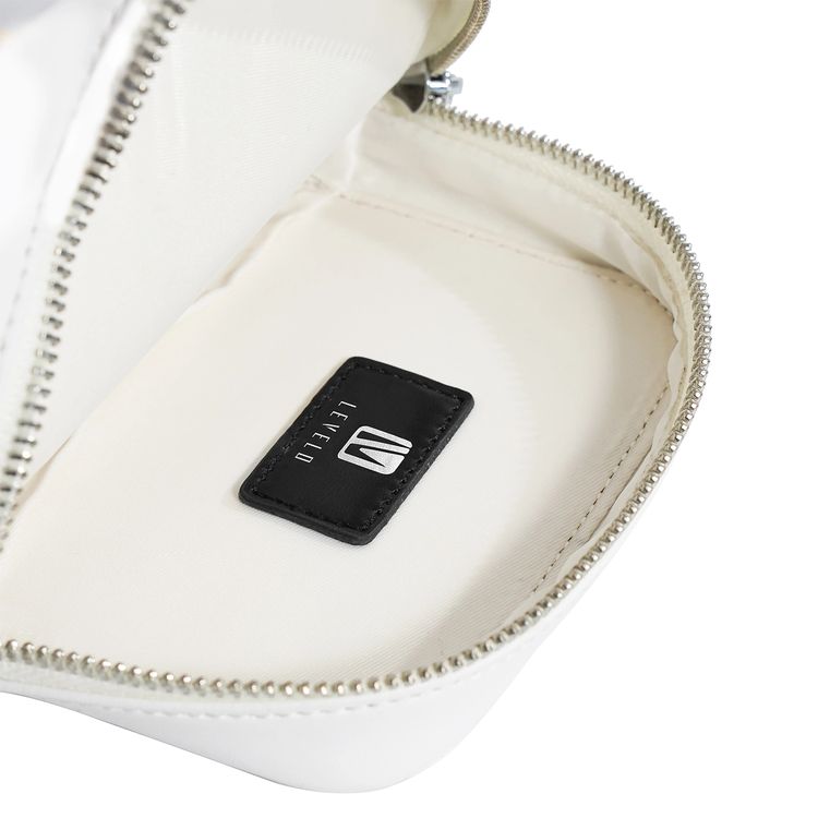 Levelo Albino Ladies Phone Pouch with Faux Leather Material, Adjustable Strap, Exquisite Safeguarding, Card & Coin Slot Included, Universal Phone Compatibility - White