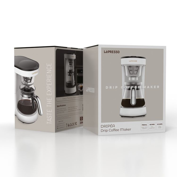 Lepresso Transparent Drip Coffee Maker - White