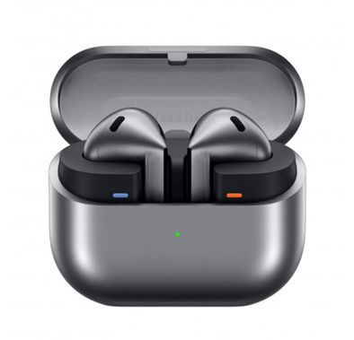 Samsung Galaxy Buds 3 with Active Noise Cancellation, Touch Controls, IP57 rating,  360° Audio, Bluetooth V5.4, Ergonomic Design - Silver