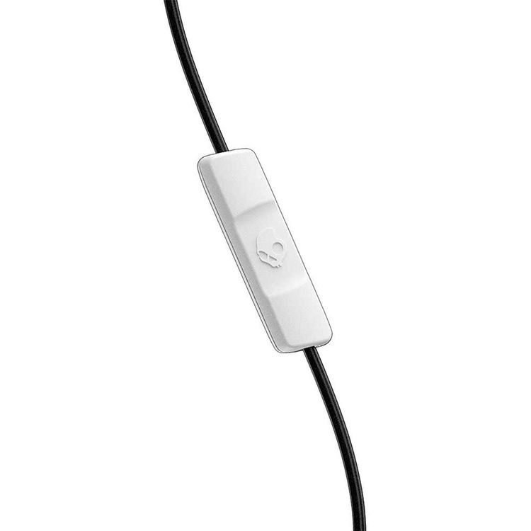 Skullcandy Jib In-Ear Headphones with Microphone & Remote for Hands-free Calls, Track Control, Noise-Isolating Earbuds - Black/White