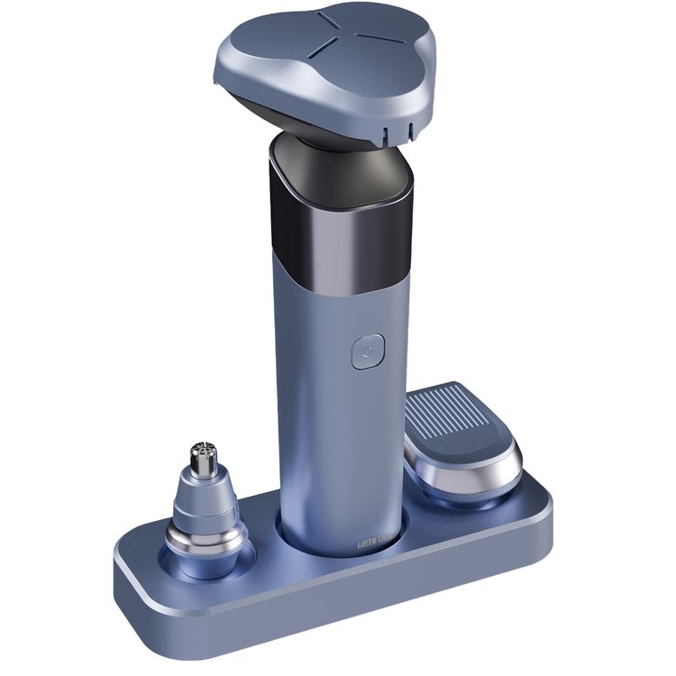 Green Lion 3-in-1 G-Blade Trimmer with Digital Display, 90 Minutes Working Time, 5W Power, Stainless Steel Blade, 600mAh Battery, Travel Lock, Shaver, Hair & Nose Trimmer - Gray