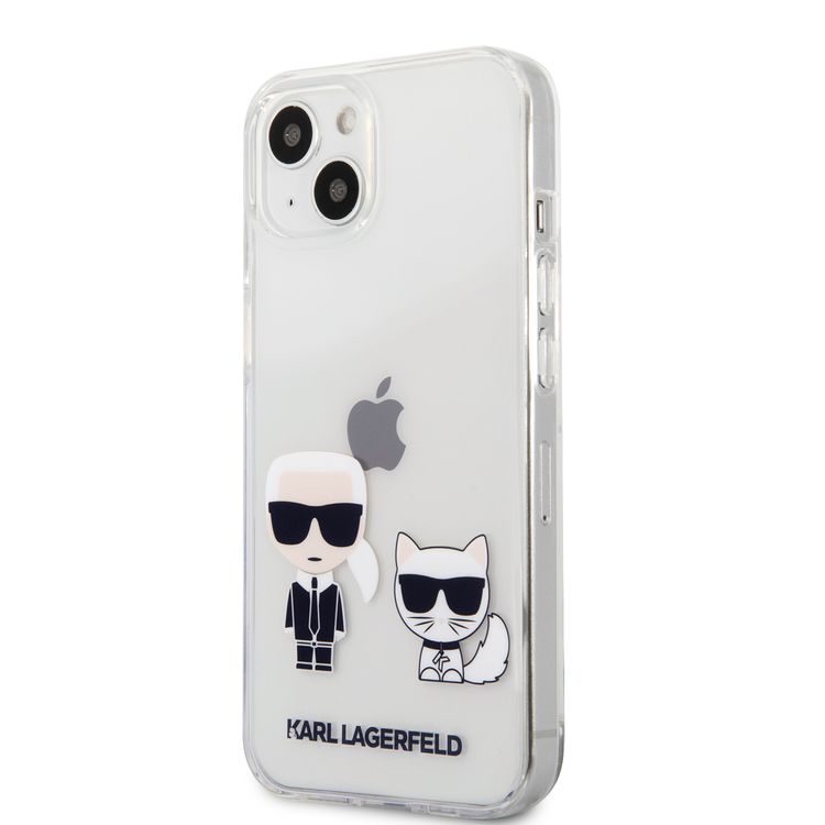 Karl Lagerfeld PC/TPU Hard Case Ikonik Choupette For iPhone 13 (6.1 ) - Transparent