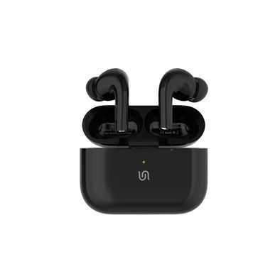 Porodo ANC Earbuds Pro III, 13mm Driver Size, 300mAh Charging Case & 30mAh Earbuds Battery, 25dB Noise Reduction, Voice Assistant, Up to 5 Hours Play Time, 25m Transmission Range - Black