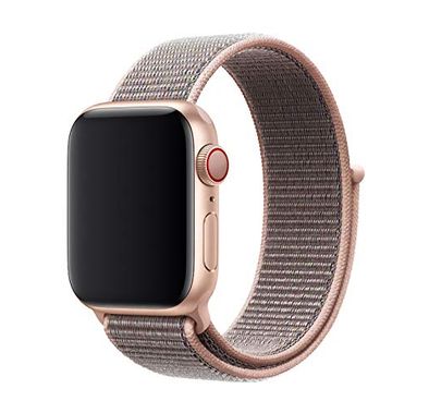 Devia Watch Strap Deluxe Series Sport3 Band, Smooth Replacement Wrist Band Strap Compatible For Apple Watch 38/40mm - Pink