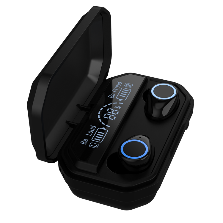 Devia Kintone Series Joy A12 Ultra Long Standby TWS Wireless Earphone - Black