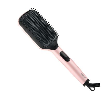 Green Lion Straightener Comb, Ceramic Coating Plate, LED Display, Hang up Loop, 1 Hour Auto Off, PTC Heating Element, 1.8m Cord Length, 120°, 150°, 180°, 210° & 230° C Temperature Control - Pink