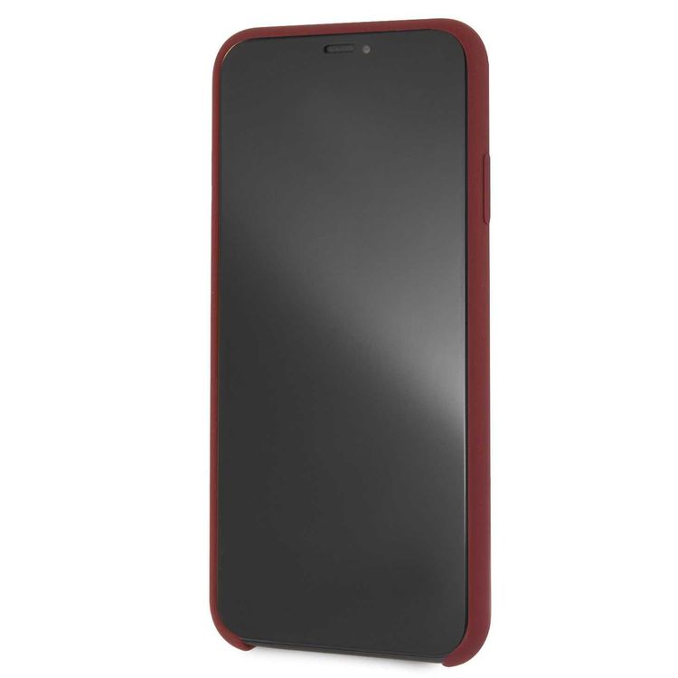 CG MOBILE Mercedes-Benz Silicone Phone Case with Microfiber Lining for iPhone Xs Max Officially Licensed - Red
