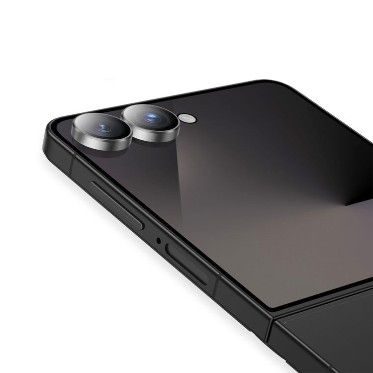 Green Lion Classic Camera Lens for Z Flip 7 with Full Coverage, Anti-Scratch Protection, Anti-Fingerprint Guard, High Transparency, 9H Hardness - Gray