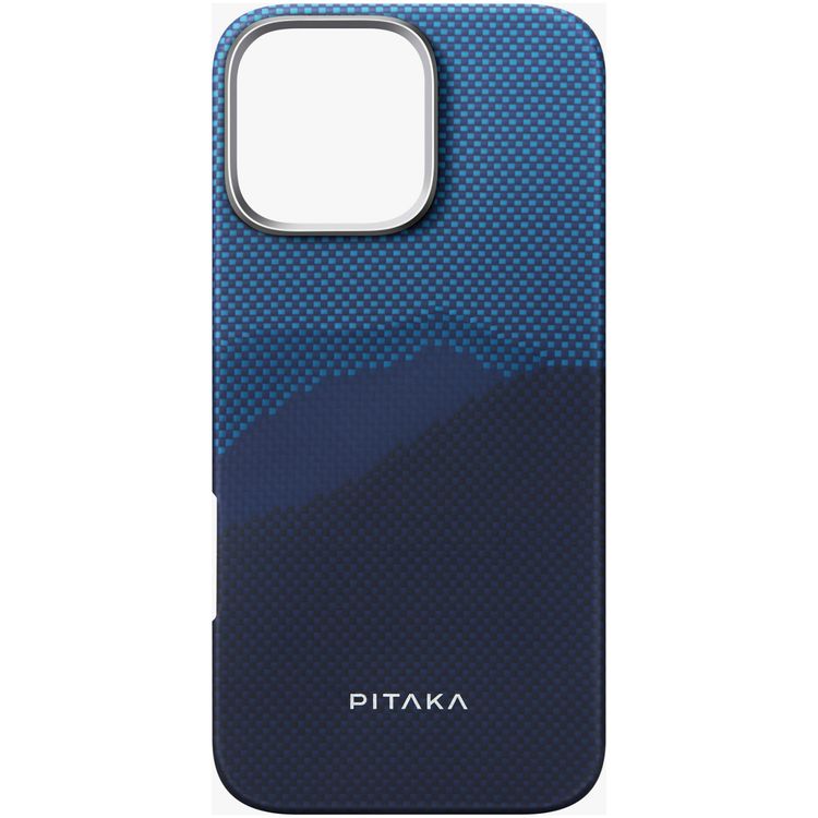 Pitaka Tactile Woven Ultra Slim Case for iPhone 16 Pro Max, Woven Touch, Compatible with MagSafe, Raised Camera Lip - Over the Horizon