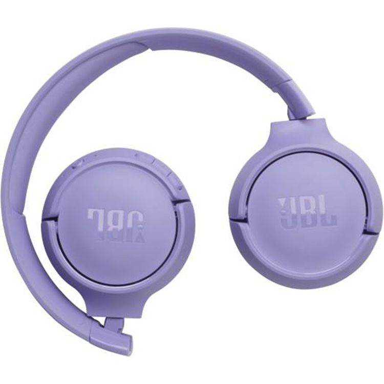 JBL Tune 520BT Wireless On-Ear Headphone with Multi-point Connections, Comfortable & Foldable Design, JBL Pure Bass Sound, Fast Charge, Voice Aware Technology - Purple