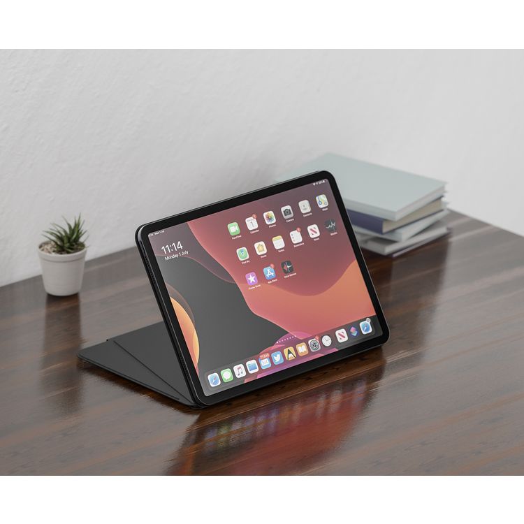 Levelo Luxora Folio Case for iPad Air 13", Strong Magnetic Hold, Multi-Fold Design, Adjustable Height - Black