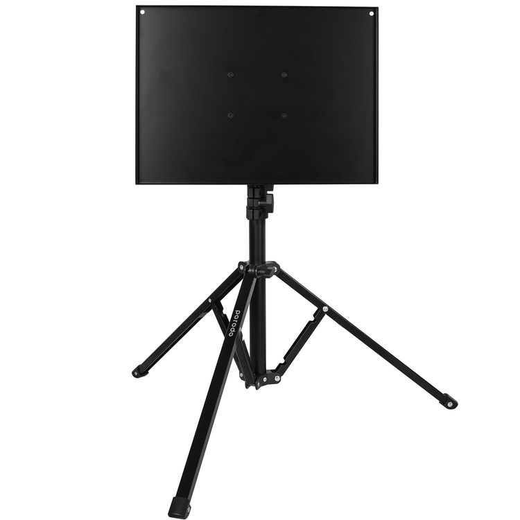 Porodo Multi-Function Stand Projector and Laptop, 360° Tray Rotation, 90° Tray Tilt, Side Tray, 10Kg Tray Load Capacity, Aluminium  - Black