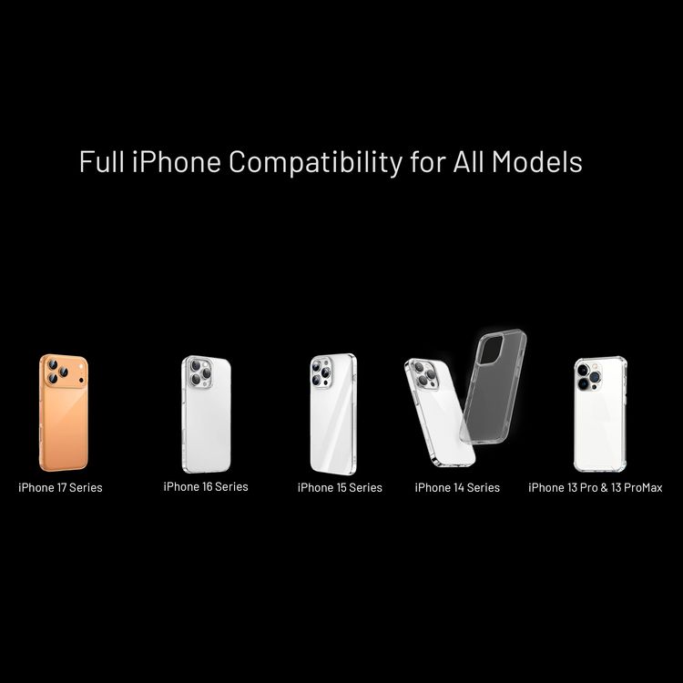 Green Lion MagSafe Crystal Clear Case for iPhone 17 Pro, N52 Strong Magnets, Ultra HD Clarity, Camera Protection, Anti-Scratch, Ultra Drop Protection, Precise Cutouts, Military-Level Protection - Clear