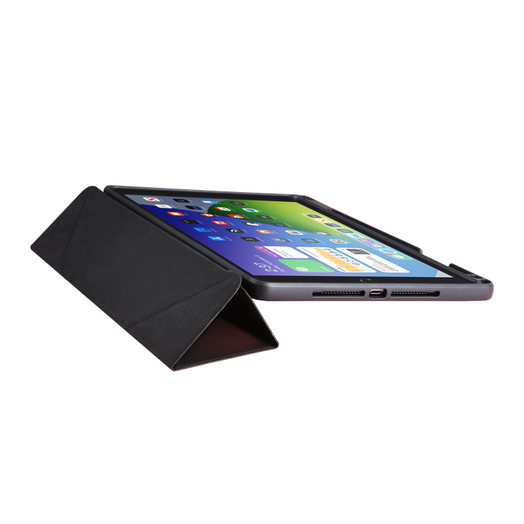 Viva Madrid Fluido Onyx Case With Foldable Stand For iPad 10.2" (2021) - Black