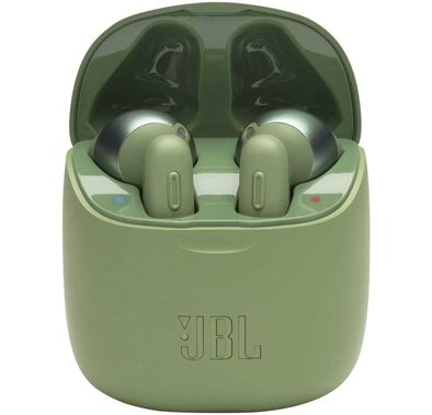 JBL T220 True Wireless Bluetooth In-Ear Headphone, Pure Bass Sound, 19-hours Playtime, Hands-free Calls, Compatible with Android and iOS - Green