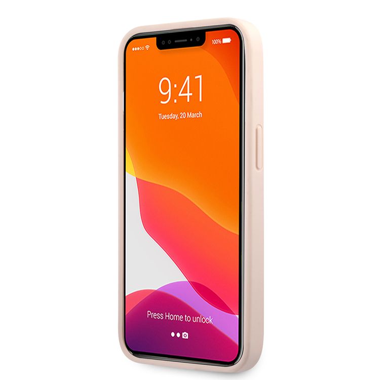 CG MOBILE Guess 4G PU Leather Case with Printed Stripe Compatible for iPhone 13 Pro (6.1") Anti-Scratch, Easy Access to All Ports, Shock Absorption