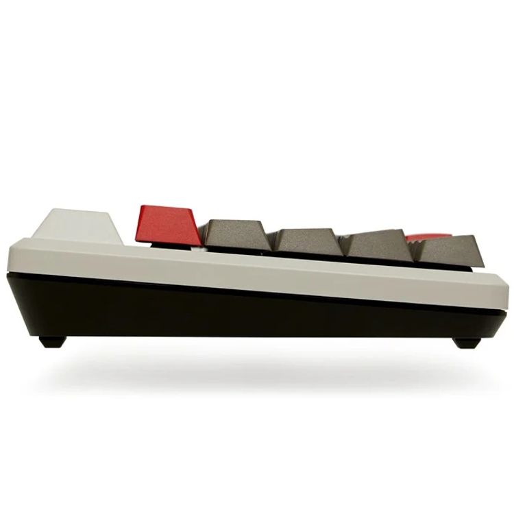 Durgod Fusion Wireless Mechanical Keyboard 65% Layout Doubleshot PBCherry Profile, Bluetooth 5.0, compatibility with Mac & Windows, USB Type C, Brown Switch - Gray/Black/Red