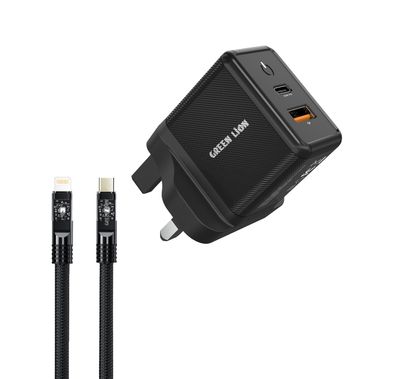 Green Lion 35W GaN Wall Charger with Type-C to Lightning ...