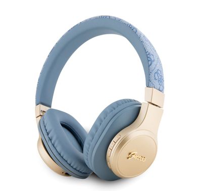 Guess Bluetooth Headphone Sound 4G Leather With Script Metal Logo - Over-Ear