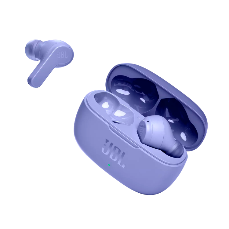 JBL Wave 200TWS True Wireless In-Ear Headphones with Touch Control Calls & Voice Assistant, Deep Bass, 20-hours Playback, Bluetooth Earbuds Purple