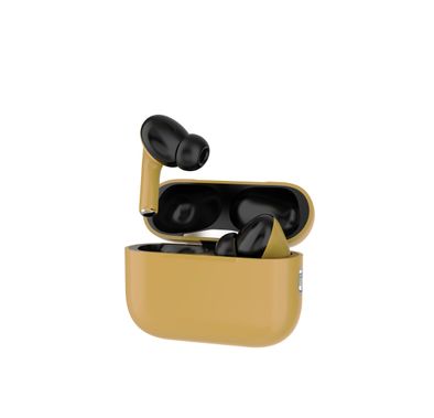 Green Lion 2nd Gen Earbuds Pro2 with ANC, Type-C Charging, Universal Compatibility, Wireless Charging, Built-in Microphone,  Silicone Ear Tips & Lanyard Included, 13mm High Excursion Driver, 4 Hours Playtime, Pure Bass Sound - Black / Yellow